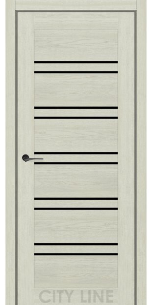 Межкомнатные двери CityLine Express TERENZA korfad-express-terenza-dub-lorenco-oscar-collection-s-cernym-steklom